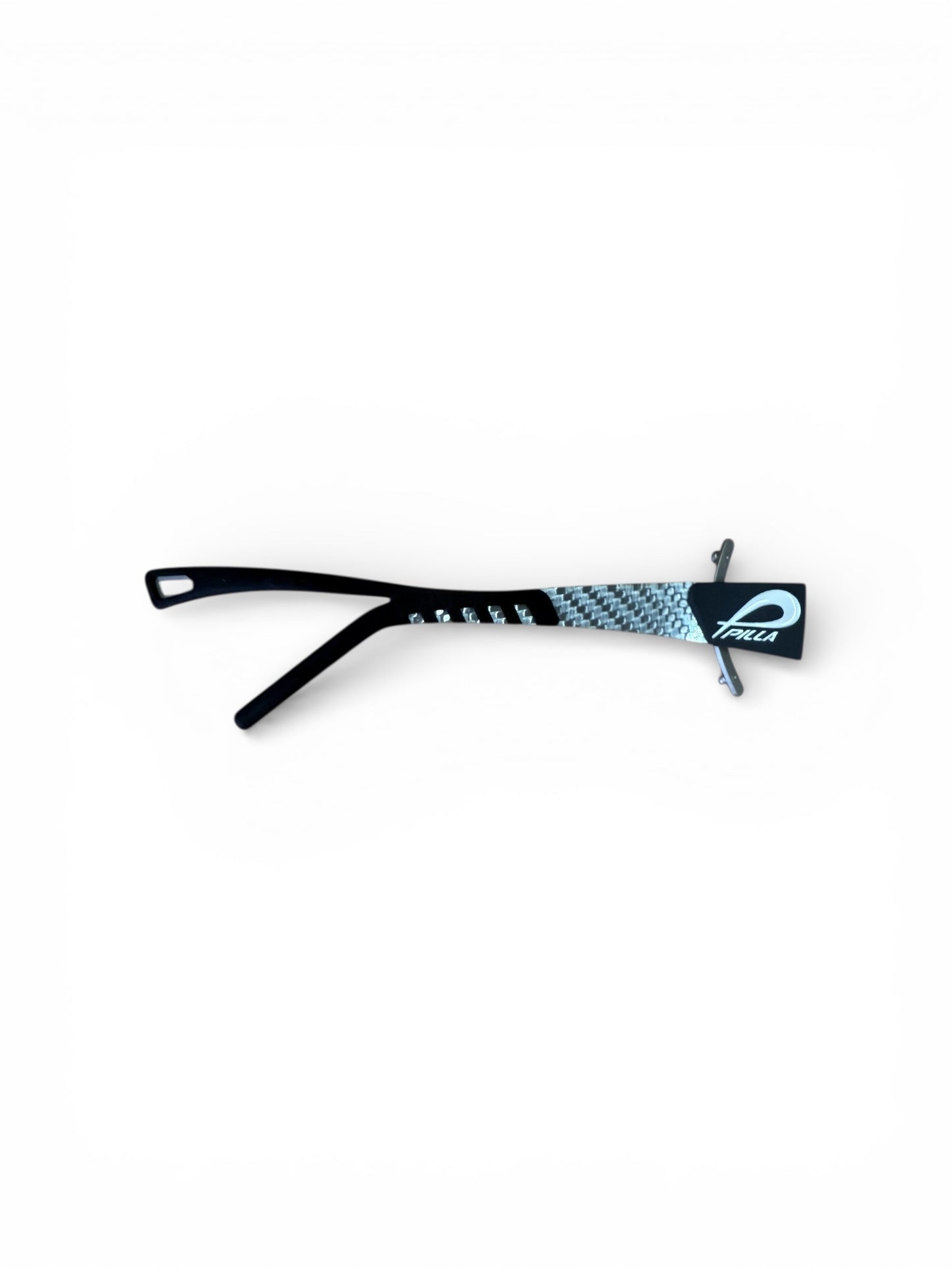 OUTLAW X6 FORK TEMPLES - Black and silver carbon fiber