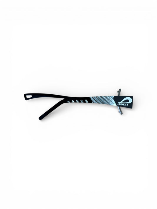 OUTLAW X6 FORK TEMPLES - Black and silver carbon fiber